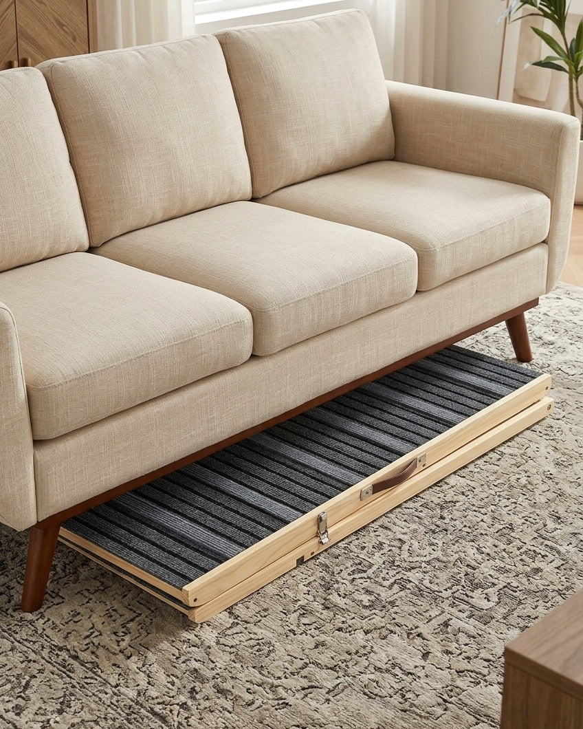 Caninify Orthopedic Dog Ramp — Adjustable Height for Bed & Couch